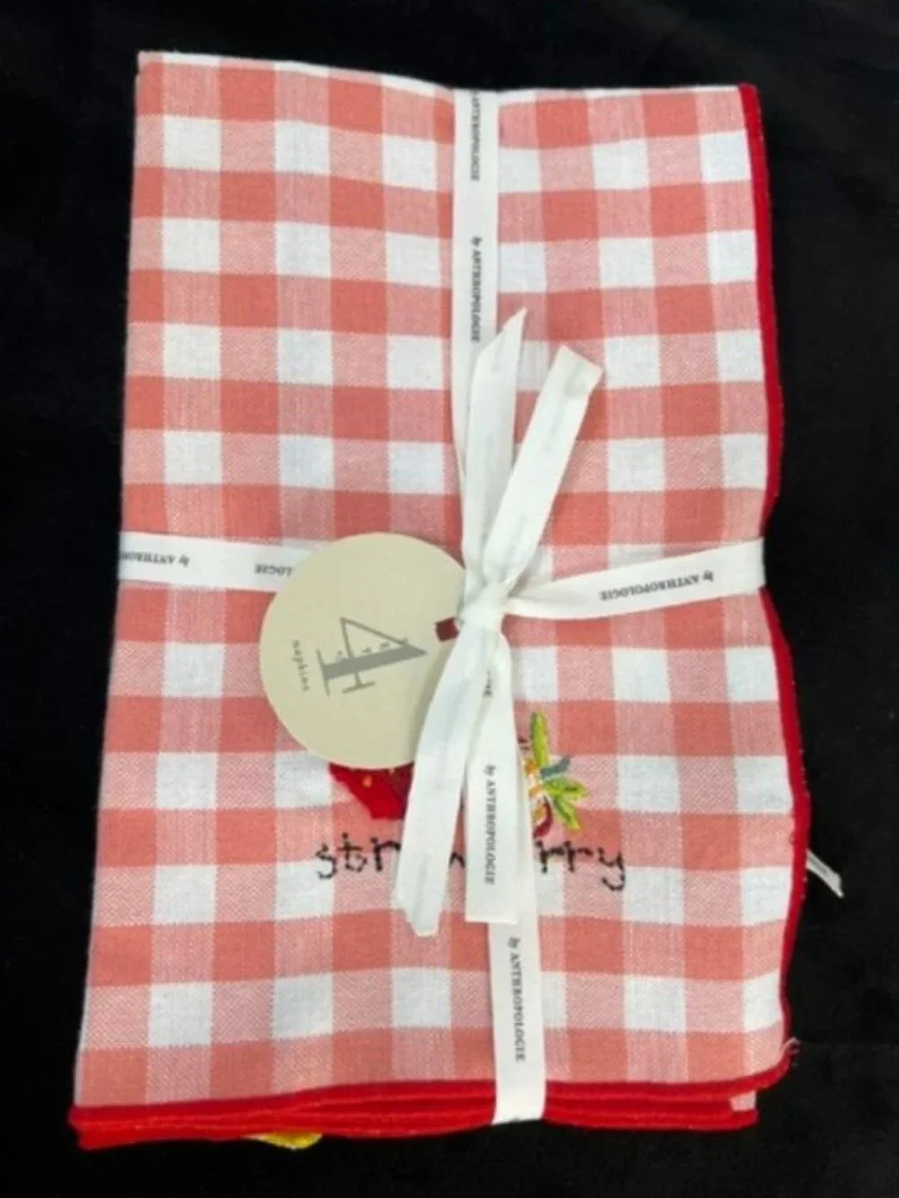 Anthropologie Icon Fruit Napkins, Set of 4 - NWT